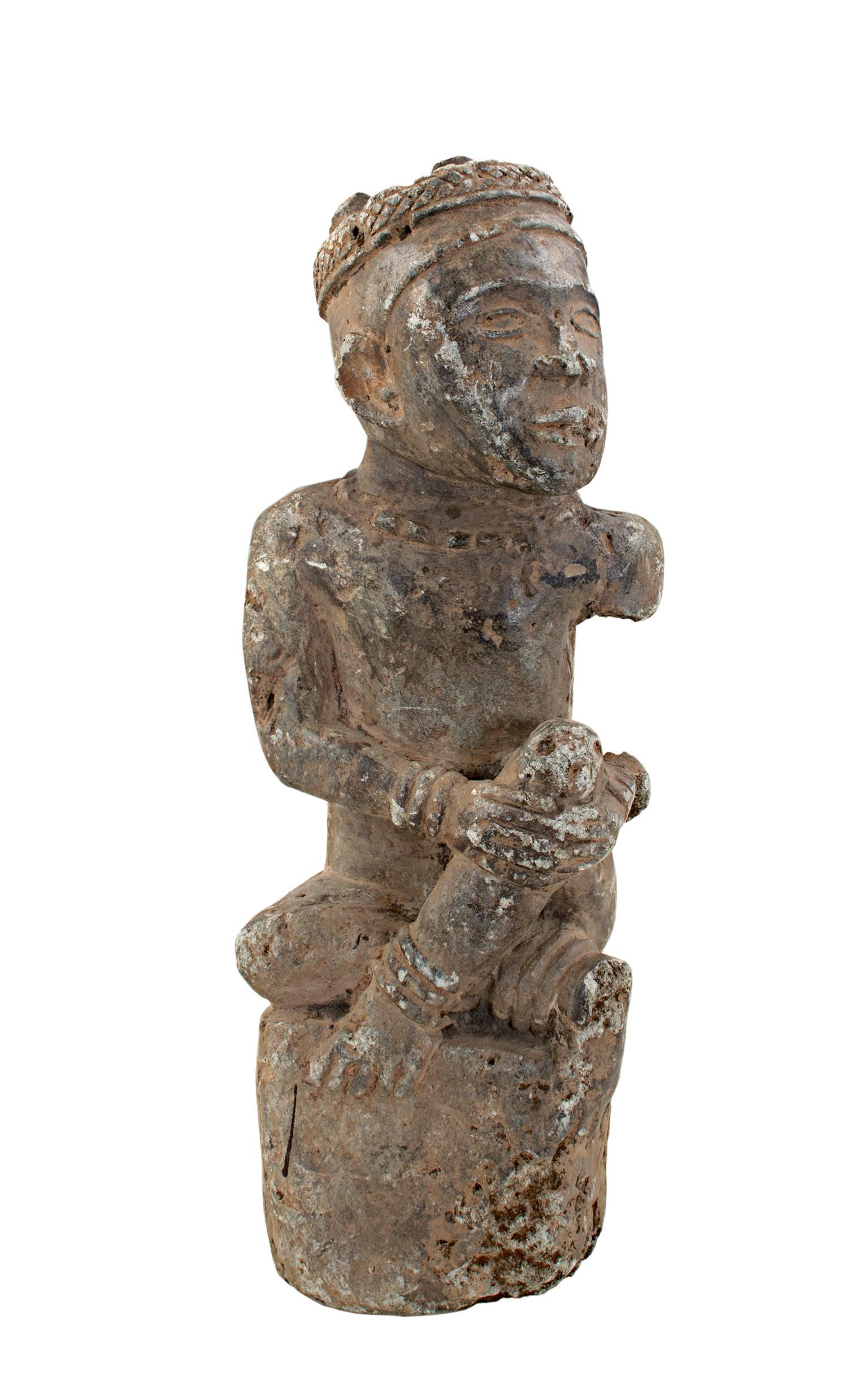 "N'Tadi King - Zaire, " Carved Cothe Stone Sculpture created between 1800-1850