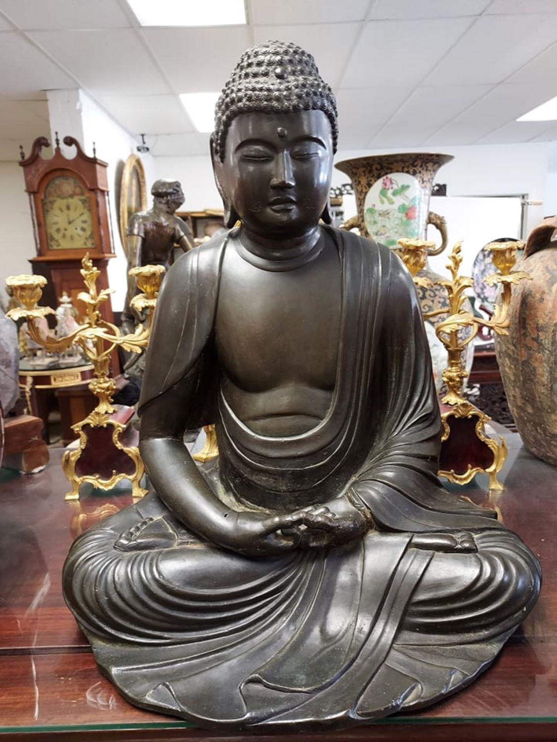 Old Style Serenity Buddha Statue Japan
