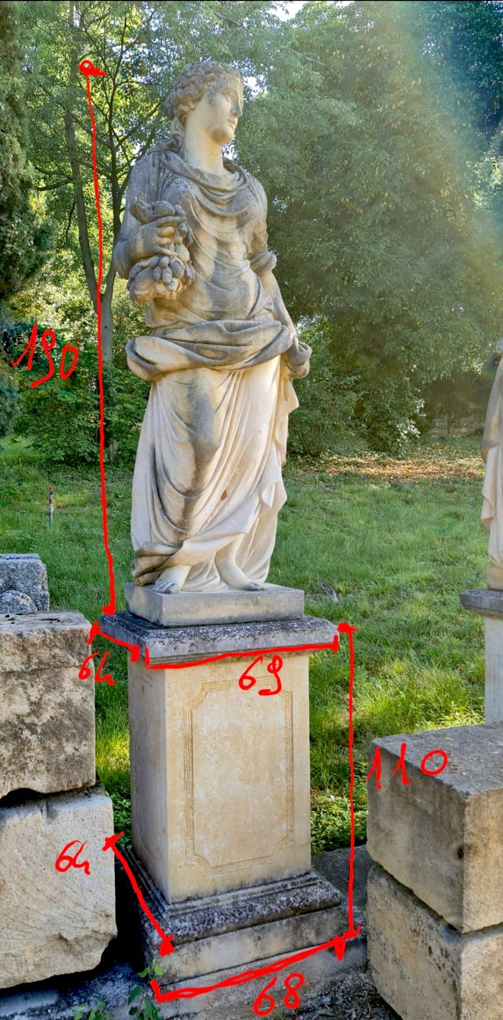 Order for Chinthaka 50% DEPOSIT Part 1 Italian Statues Representing Four Seasons For Sale 9