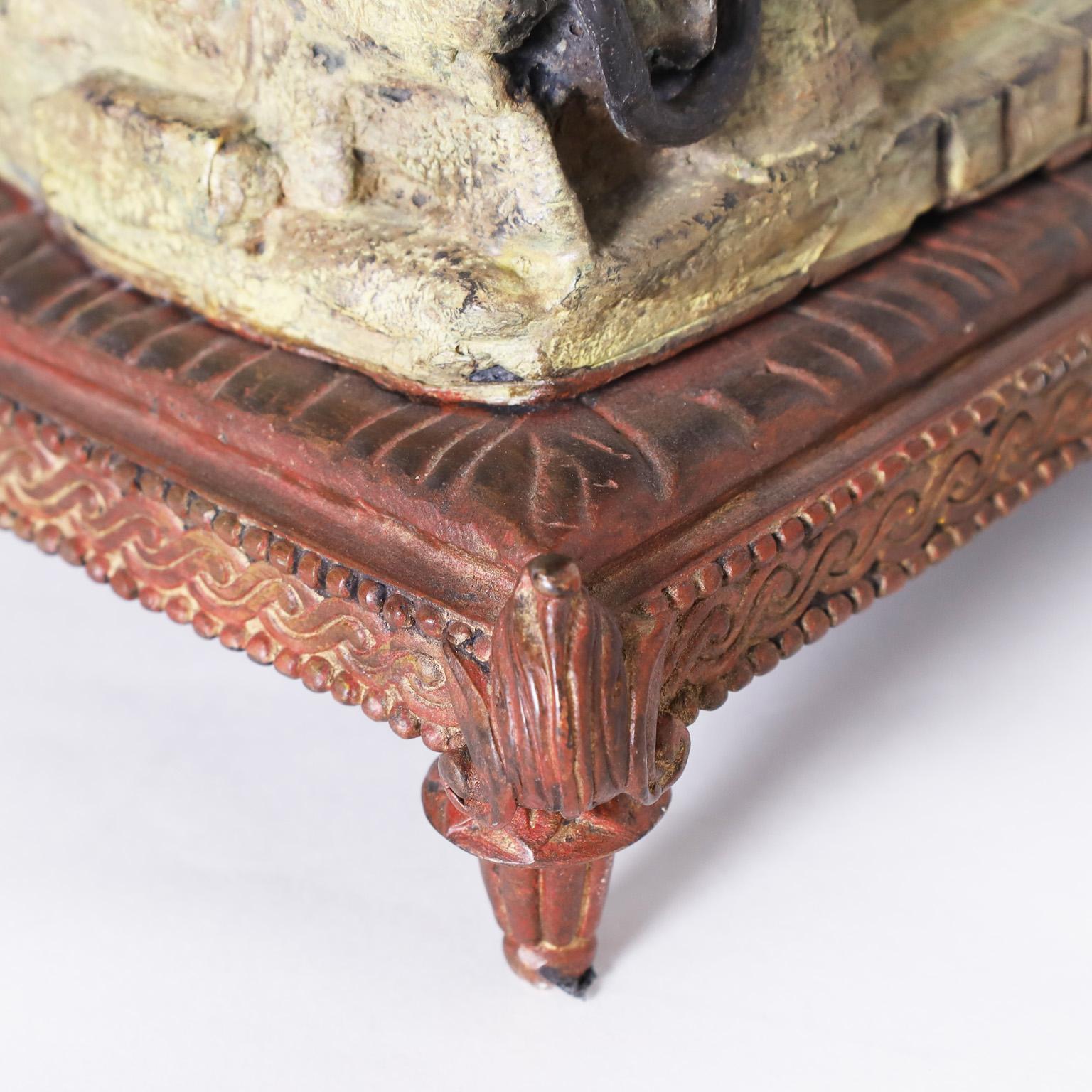 Escultura Orientalista Figural de Bronce Pintado en Frío en venta 7