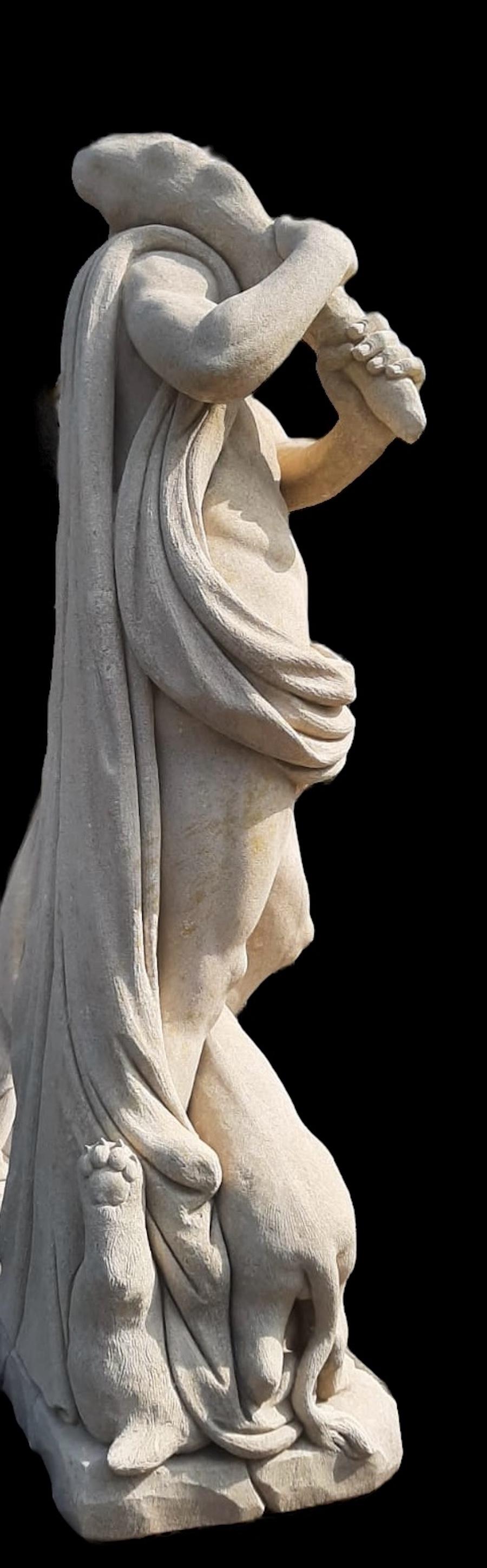 Esculturas italianas de piedra para exteriores de Hércules, tema mitológico 5