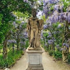 Outdoor Italian Stone Garden Sculptures of Roman Mythological subject of Apollo