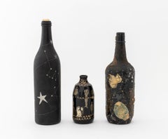 Bottiglie di vetro dipinto, ex Louise Nevelson