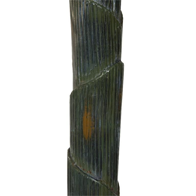Painted Metal Sculpture of Palm or Banana Tree and Flower For Sale 2