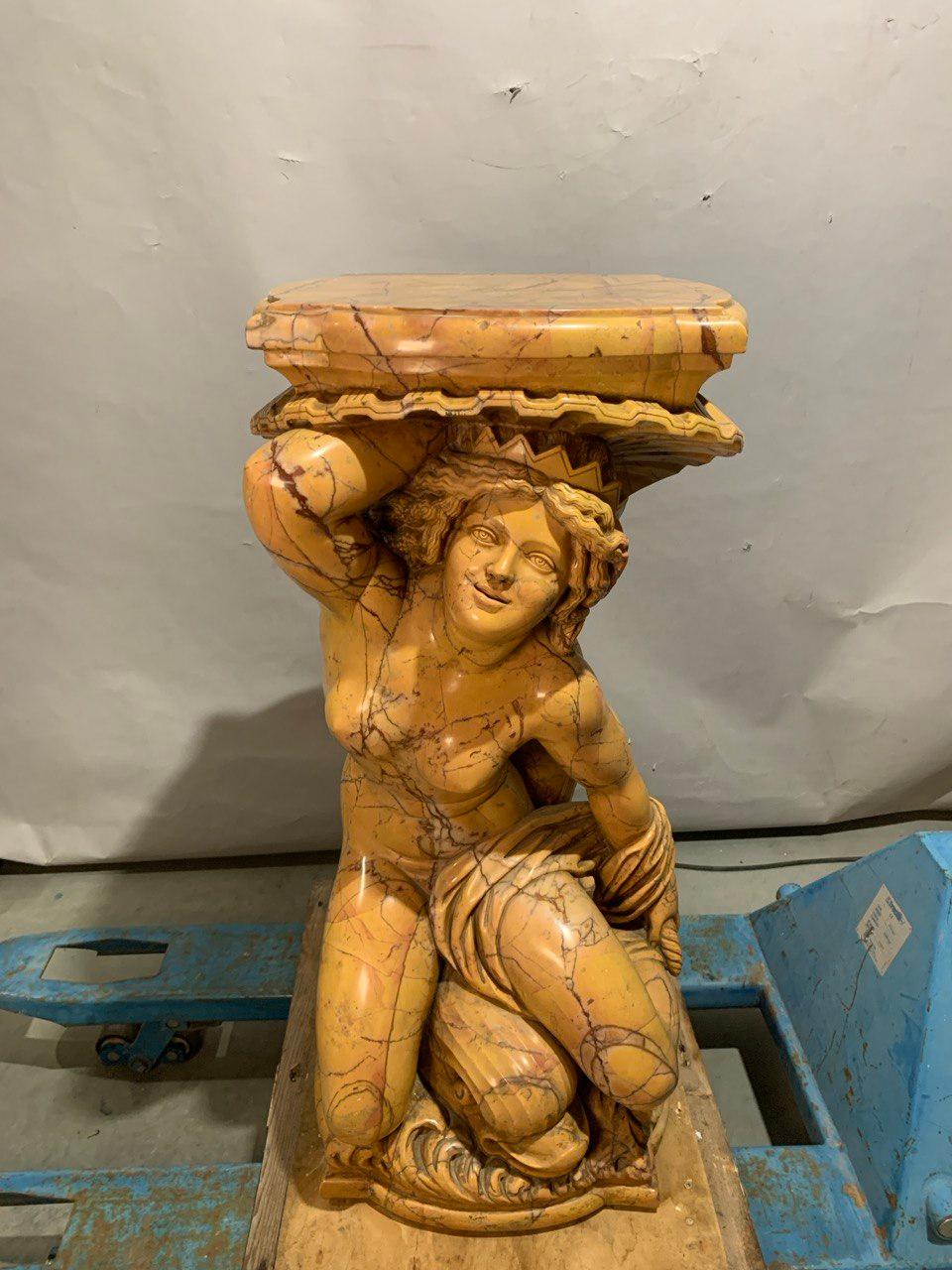 Paar barocke Skulpturen im Stil des 19. und 20. Jahrhunderts - Poseidon und Amphitrite (Barock), Sculpture, von Unknown