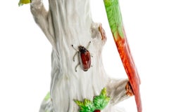 Pair Of Birds In Green And Red