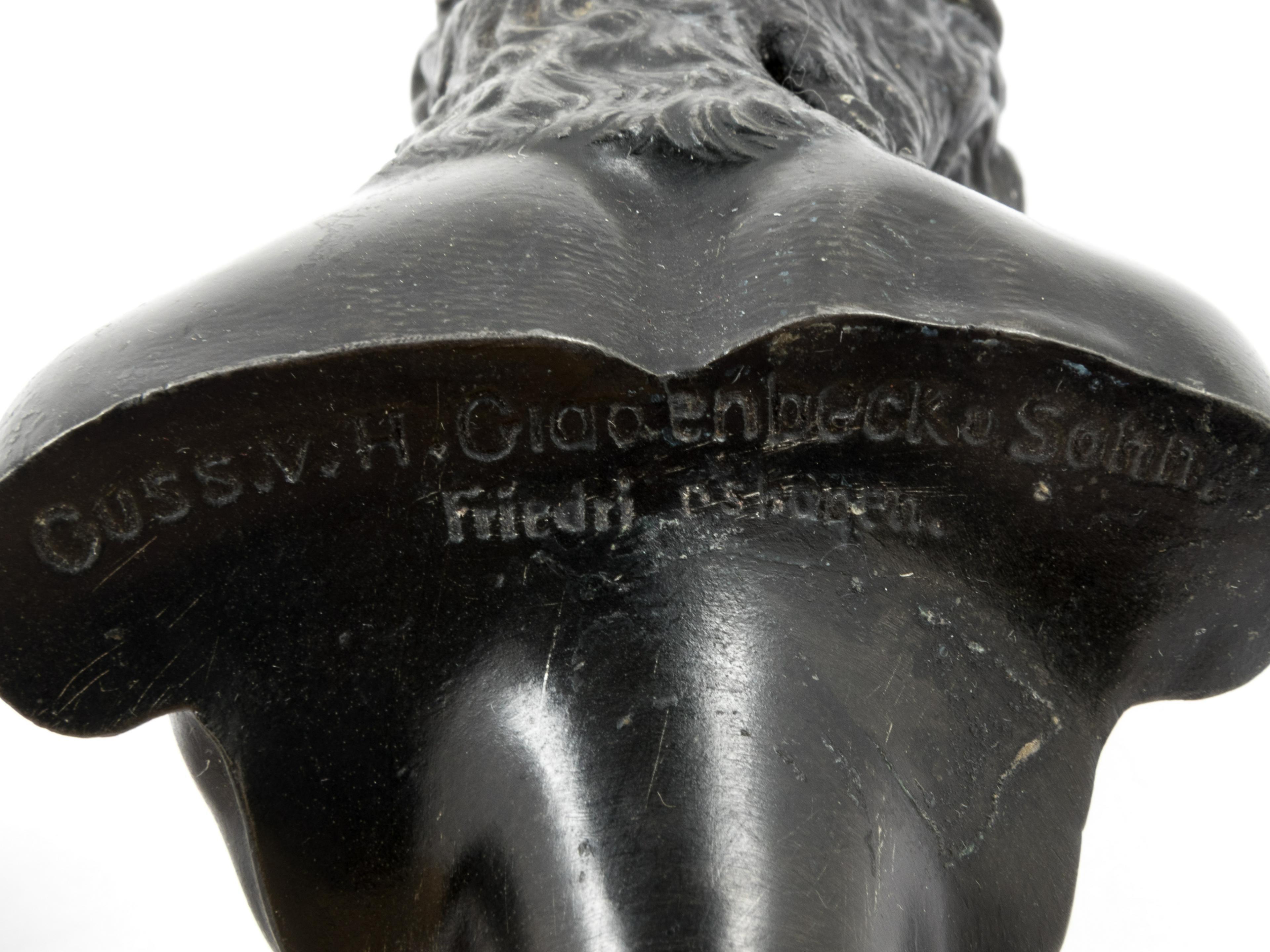 Pair of German Bronze and Onyx of Grand Tour Busts of Hermes and Ariadne 5