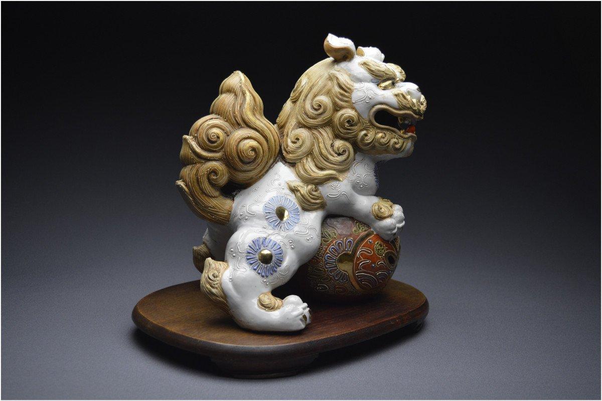Unknown Pair of Japanese Buddhist, Meiji Period FooDogs from the