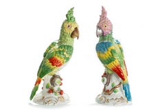 Pair Of Parrots, Meissen