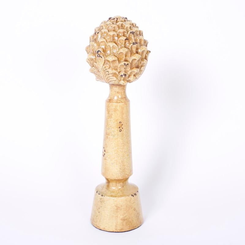 Coppia di guarniture per carciofi in terracotta - Sculpture di Unknown