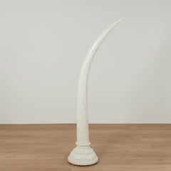 Pair of Vintage Anglo Indian Bone Tusks