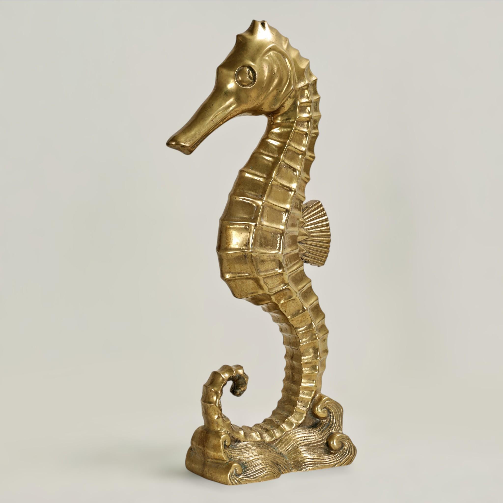 Unknown Figurative Sculpture - Vintage Art Deco Style Seahorse Sculpture or Figure