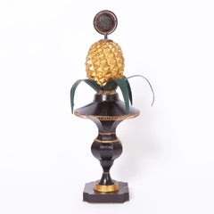 Pair of Vintage Italian Tole Pineapples