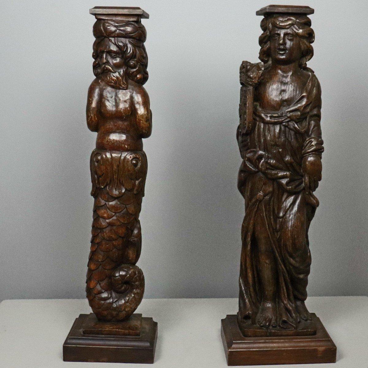 Paar Statuen aus dem XVII. Jahrhundert