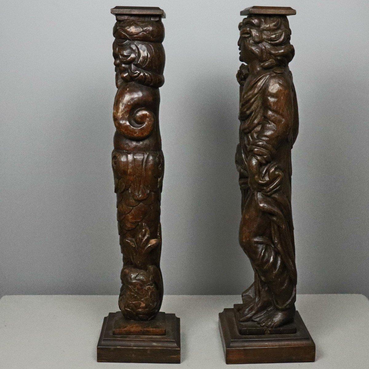 Paar Statuen aus dem XVII. im Angebot 1