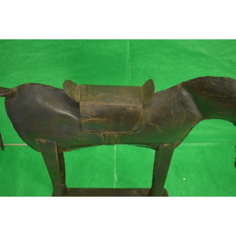 Pair x French Metal Horses For Sale 9