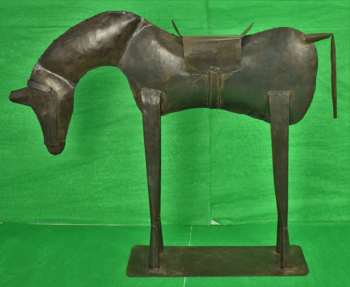 Pair x French Metal Horses For Sale 1