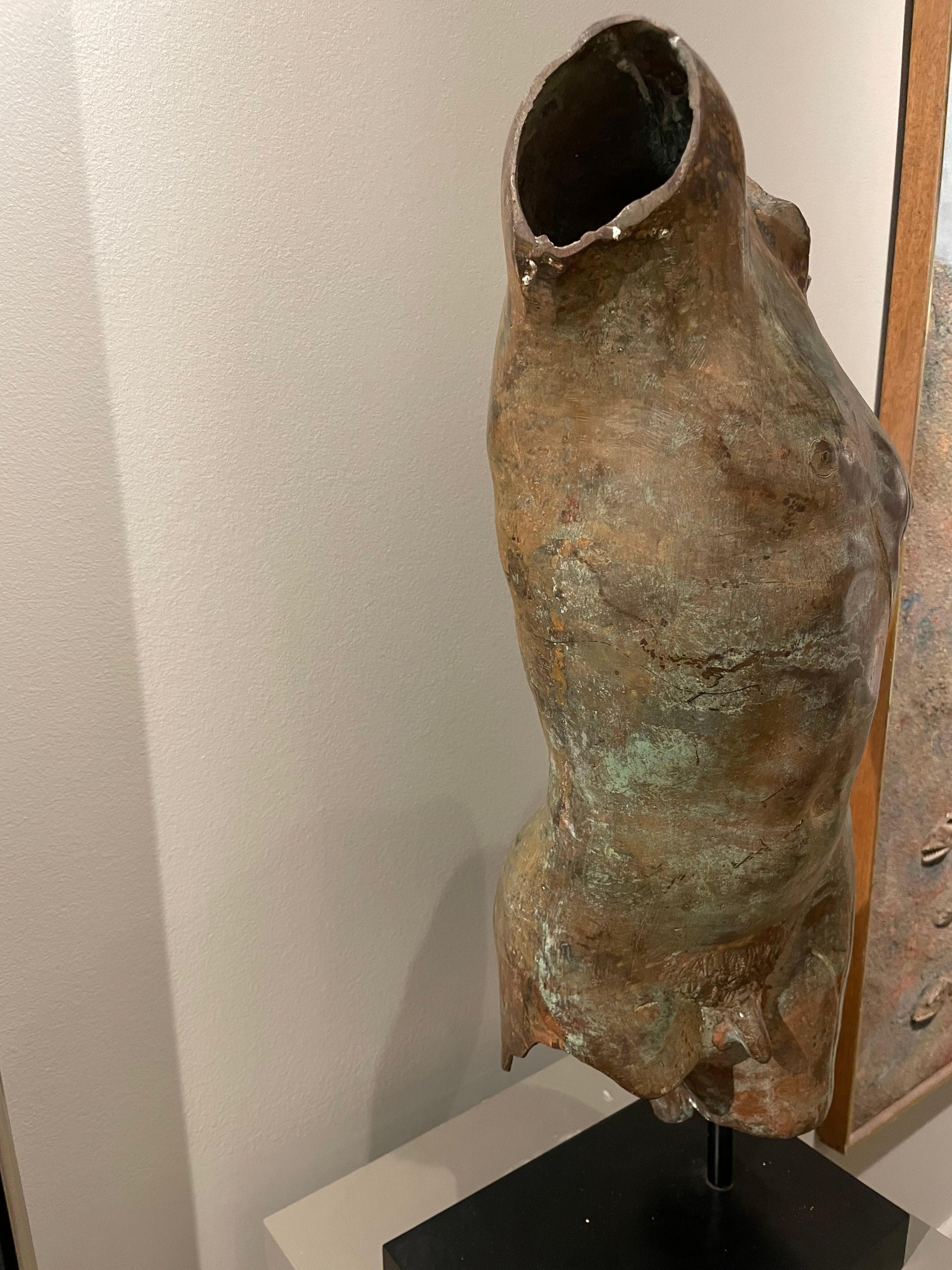 Patinated Bronze Torso after the Antique, 19th/20th Century For Sale 7