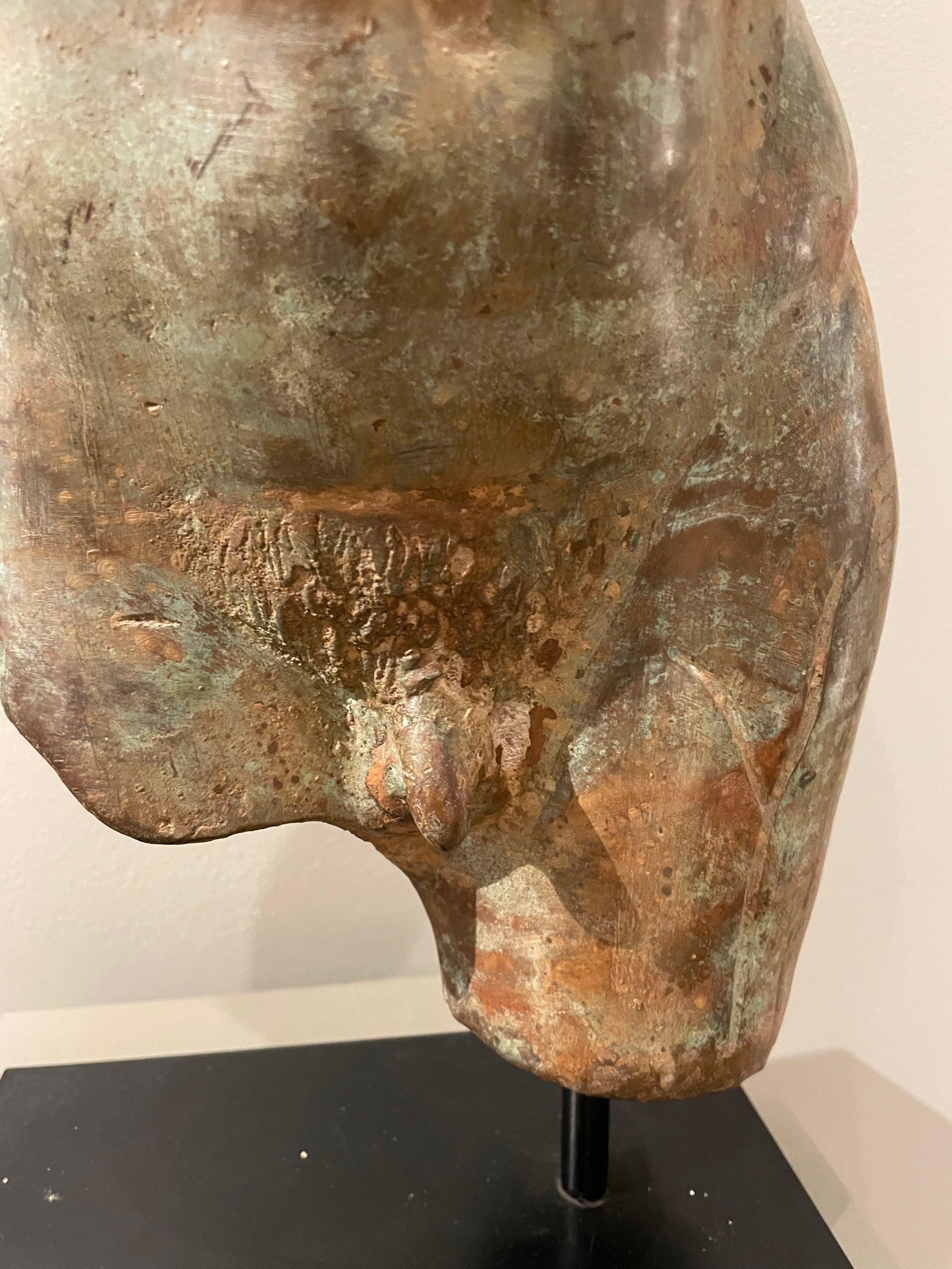 Patinated Bronze Torso after the Antique, 19th/20th Century For Sale 4