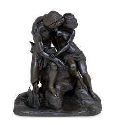 Paul Joseph Gayrard "Dafnis y Cloe" Bronce