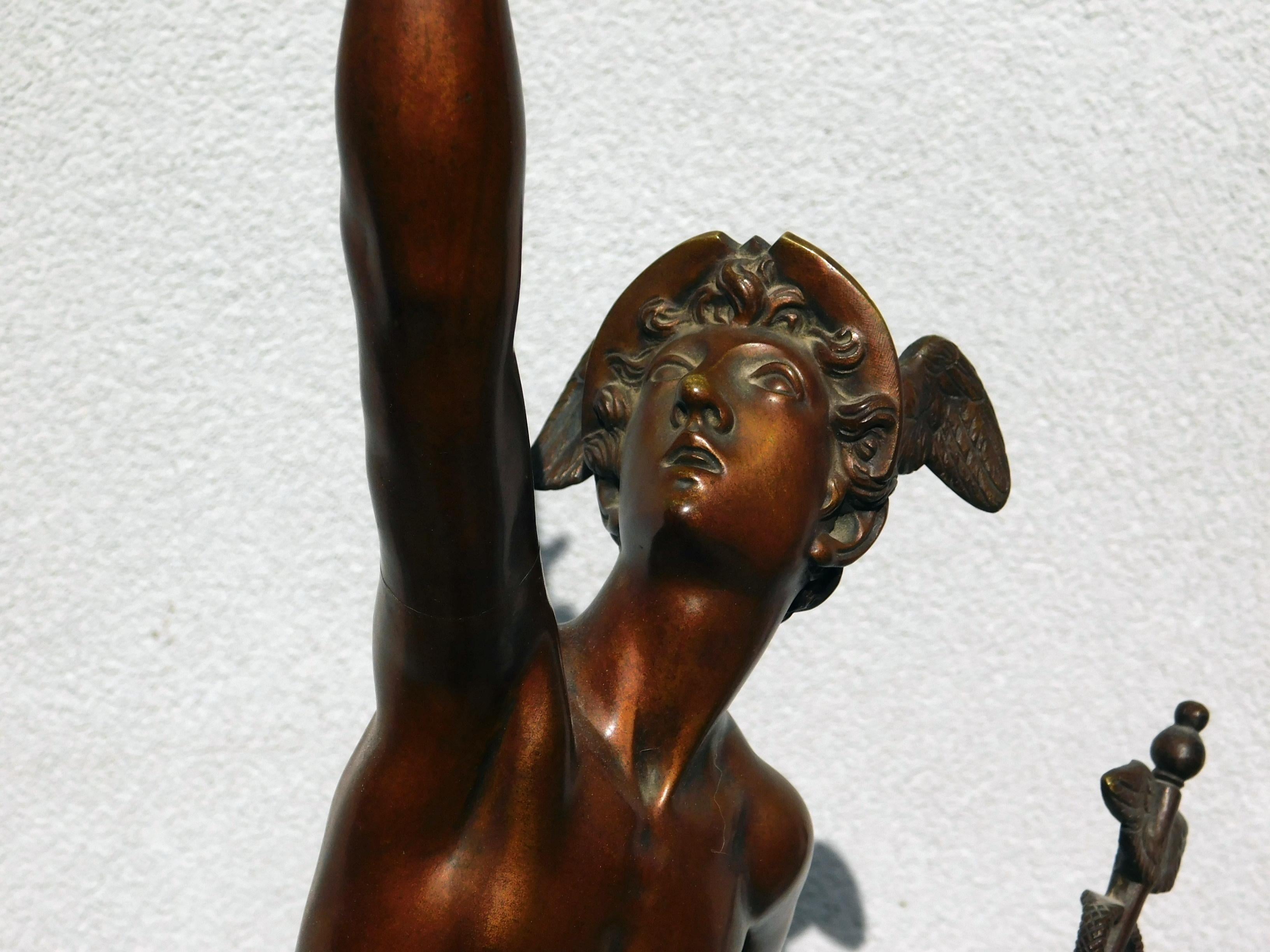 P & A. Guerin, New York Mercurio di bronzo - XIX secolo in vendita 4