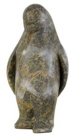 "Penguin" - Steatite Stone Hand Carved Sculpture, St. Lawrence Island Eskimo Art