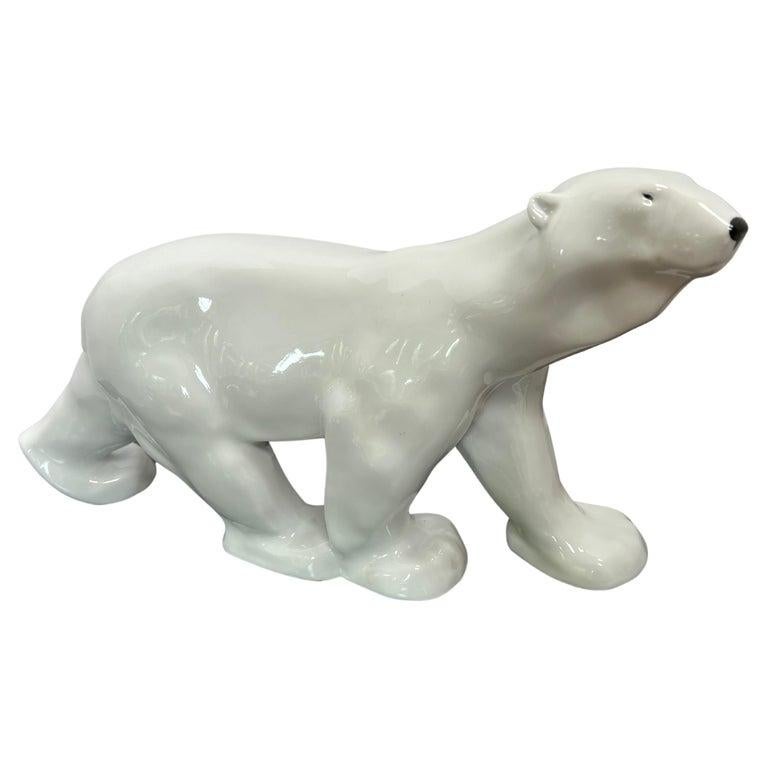 Unknown Figurative Sculpture - Porcelain Bear by Russian Lomonosov Imperial Factory  #2