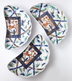 Porcelain Japanese Plates by Fukuemon
