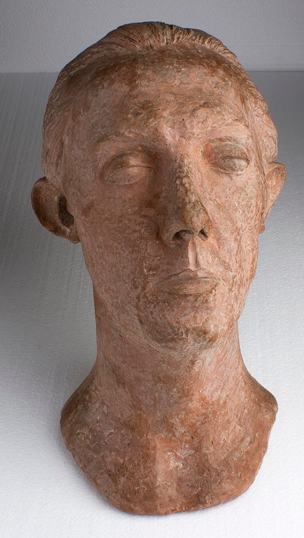 Portrait of a Man - Terracotta Sculpture - Mid 1900