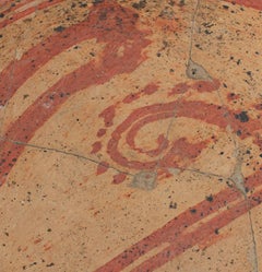 "Pre-Columbian Bowl (repaired), " Red & Brown Painted Ceramic