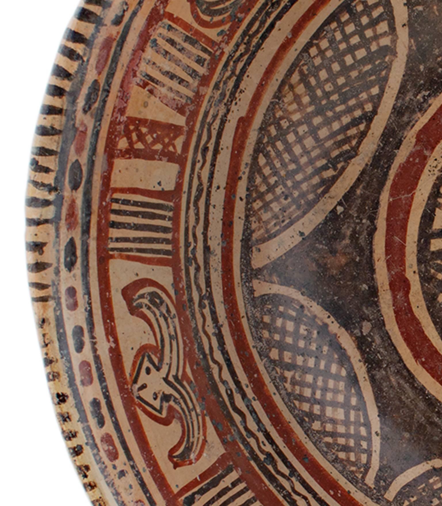 „Prekolumbianische Chinesco-Schale“, glasierte Keramik, um 300 v. Chr. – Sculpture von Unknown
