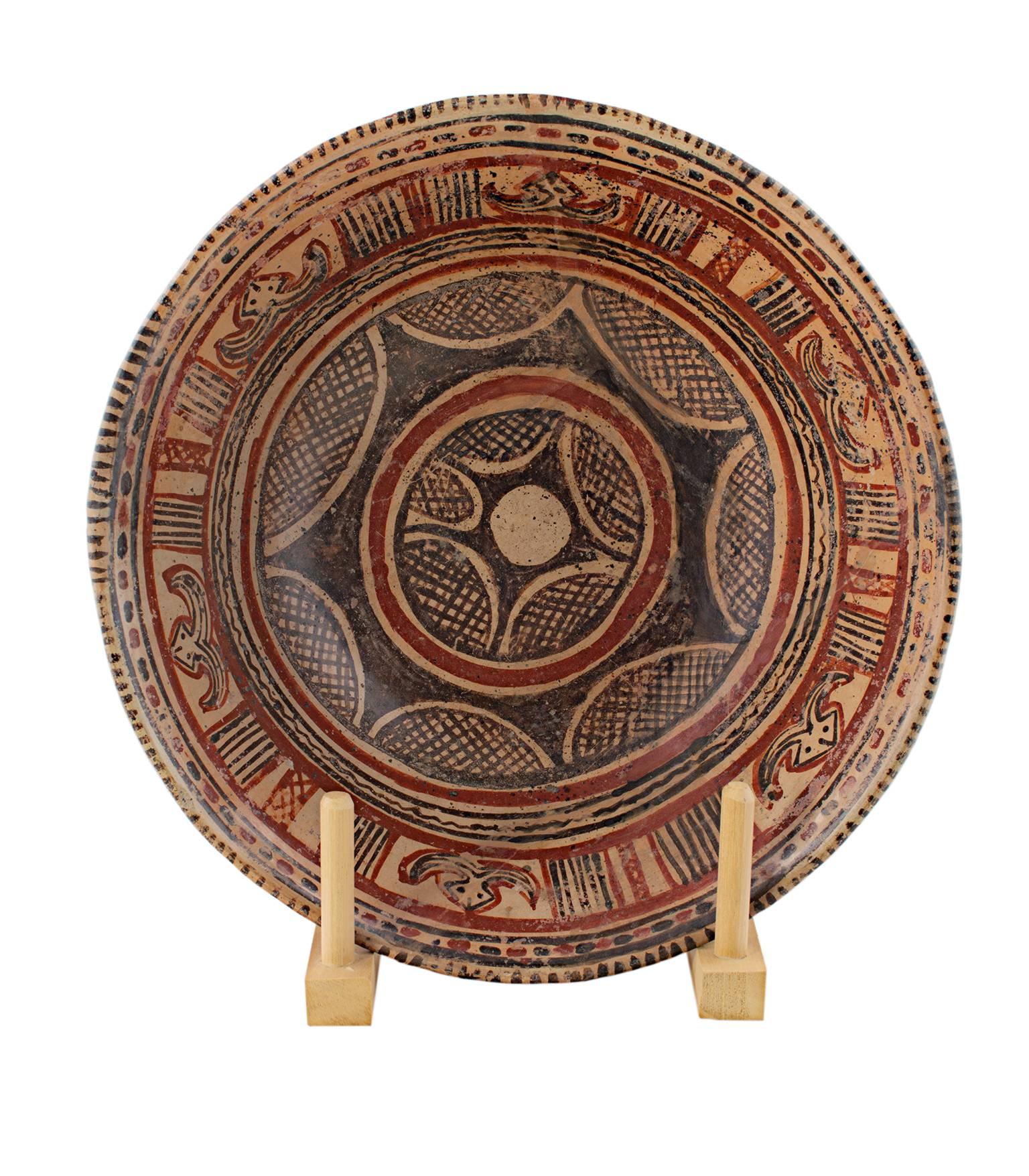 "Pre-Columbian Chinesco Bowl, " Glazed Ceramic circa 300 B.C.