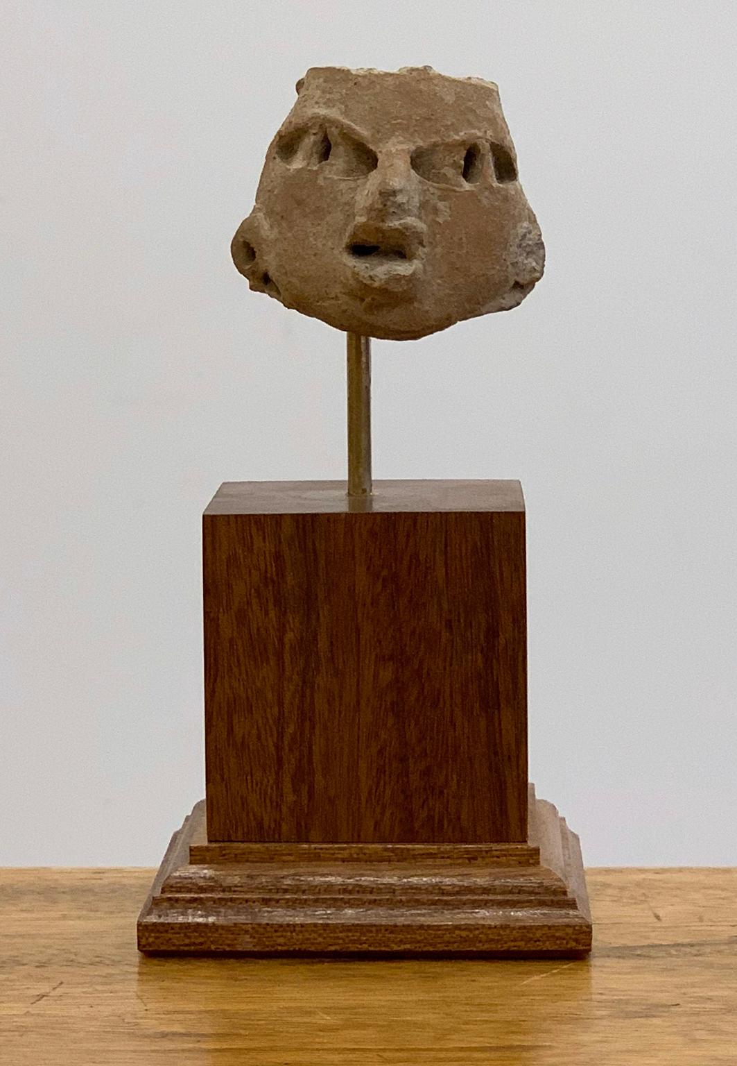 Unknown Figurative Sculpture - Pre Columbian head - Michoacán Culture - West Mexico.