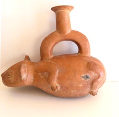 Pre-Columbian terracotta vessel / Moche culture