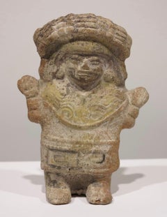 Antique Pre-Columbian, Veracruz Mexico, Napiloa Priestess Rattle figural sculpture