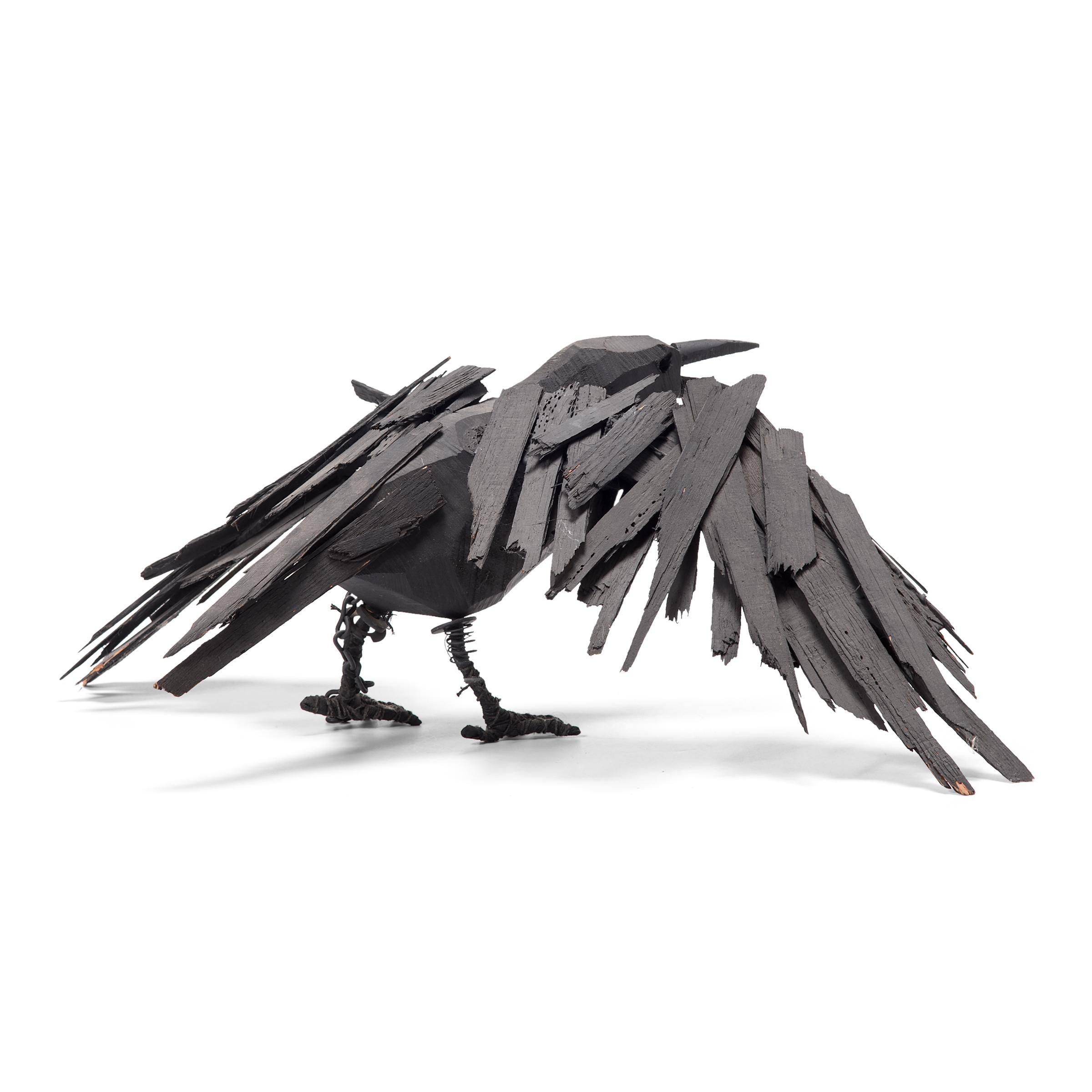 crow statue