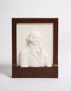 Rare American Marble Portrait Presentation Bust of George Washington, C. 1835
