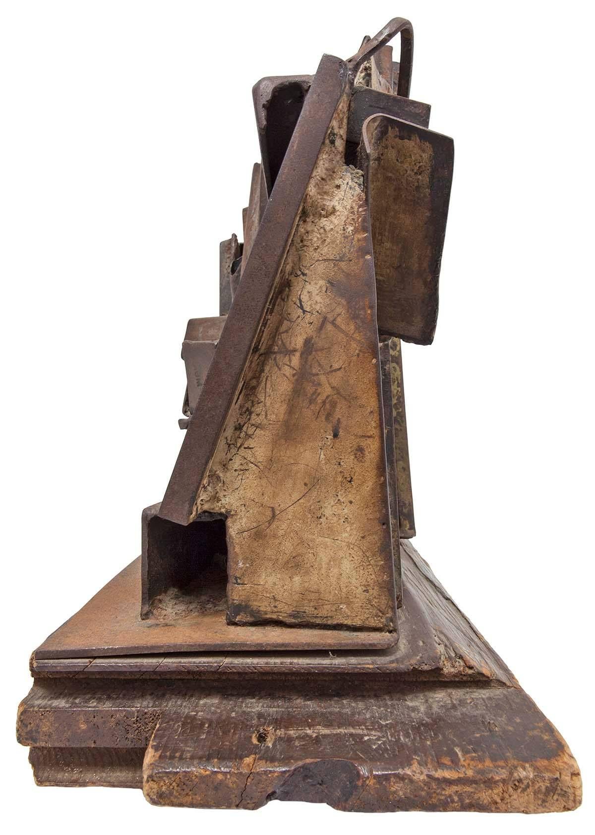 Rare Large Abstract Expressionist Welded Assemblage Sculpture For Sale 2