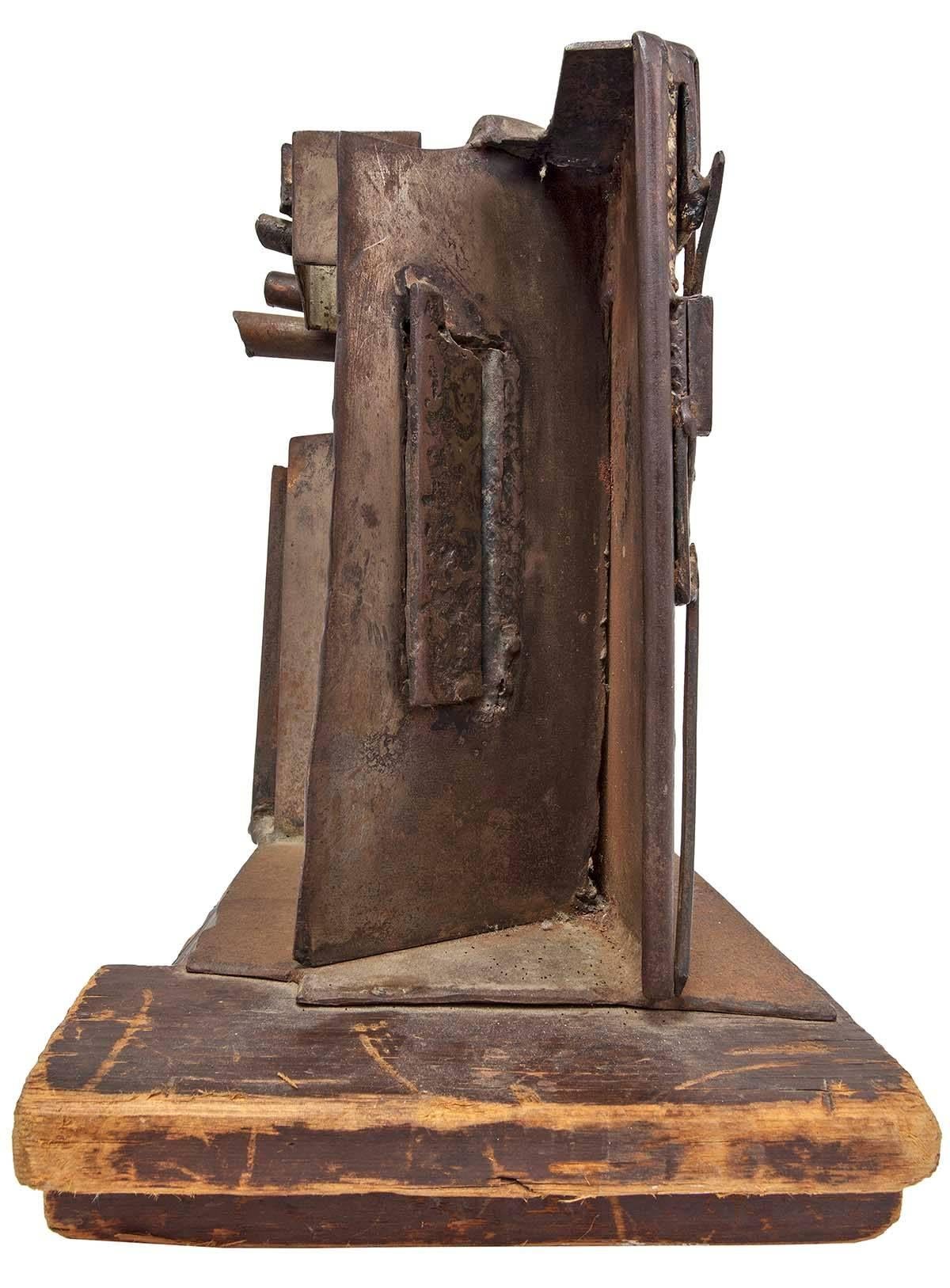 Rare Large Abstract Expressionist Welded Assemblage Sculpture For Sale 3