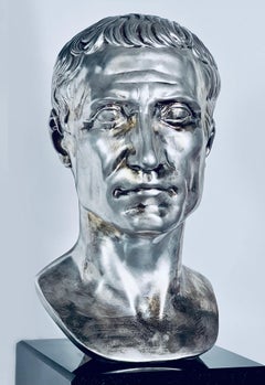 Pure Silver Julius Caesar Bust by Arte Divine