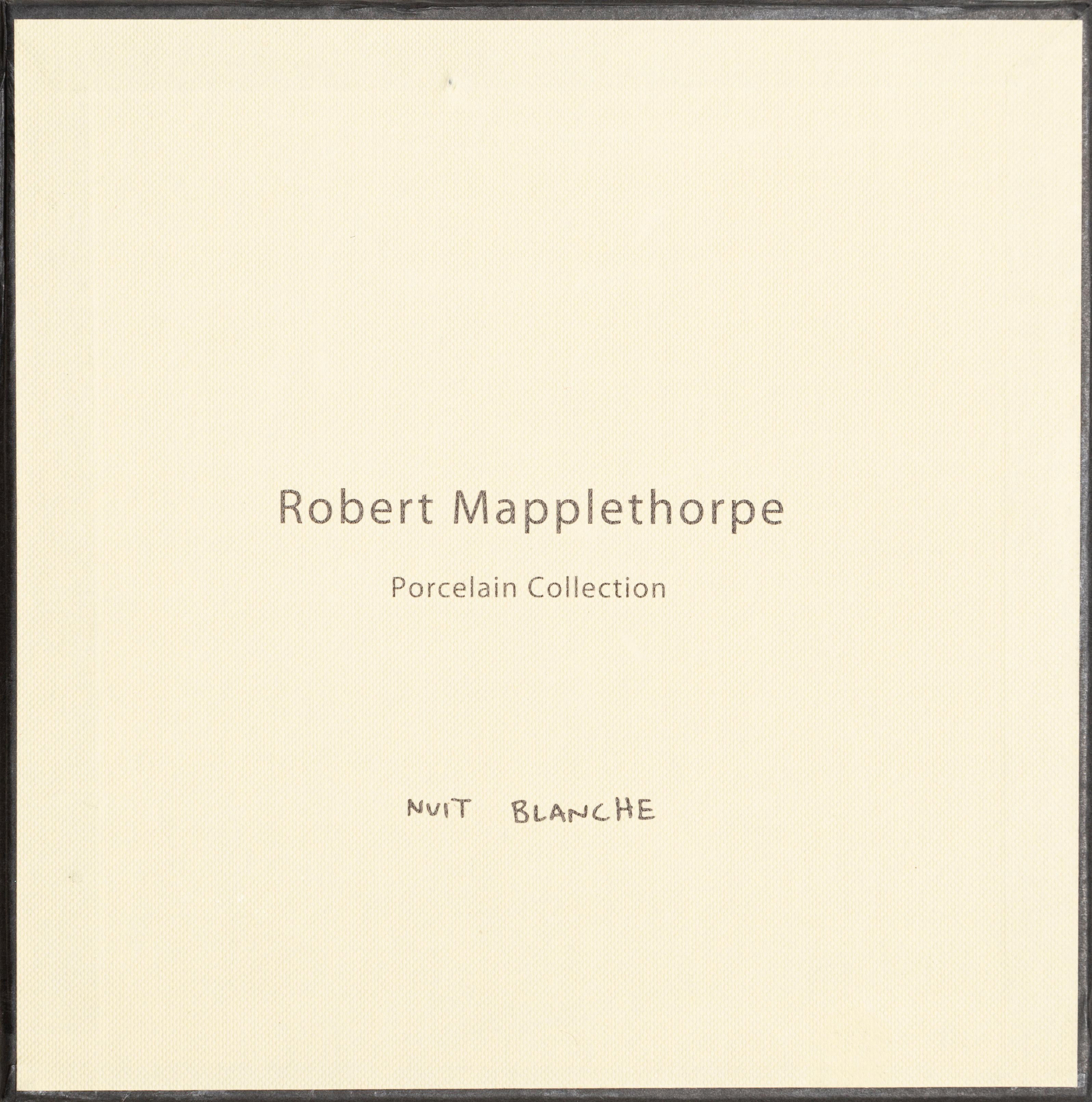 Robert Mapplethorpe, Coppia di piatti in porcellana in vendita 5