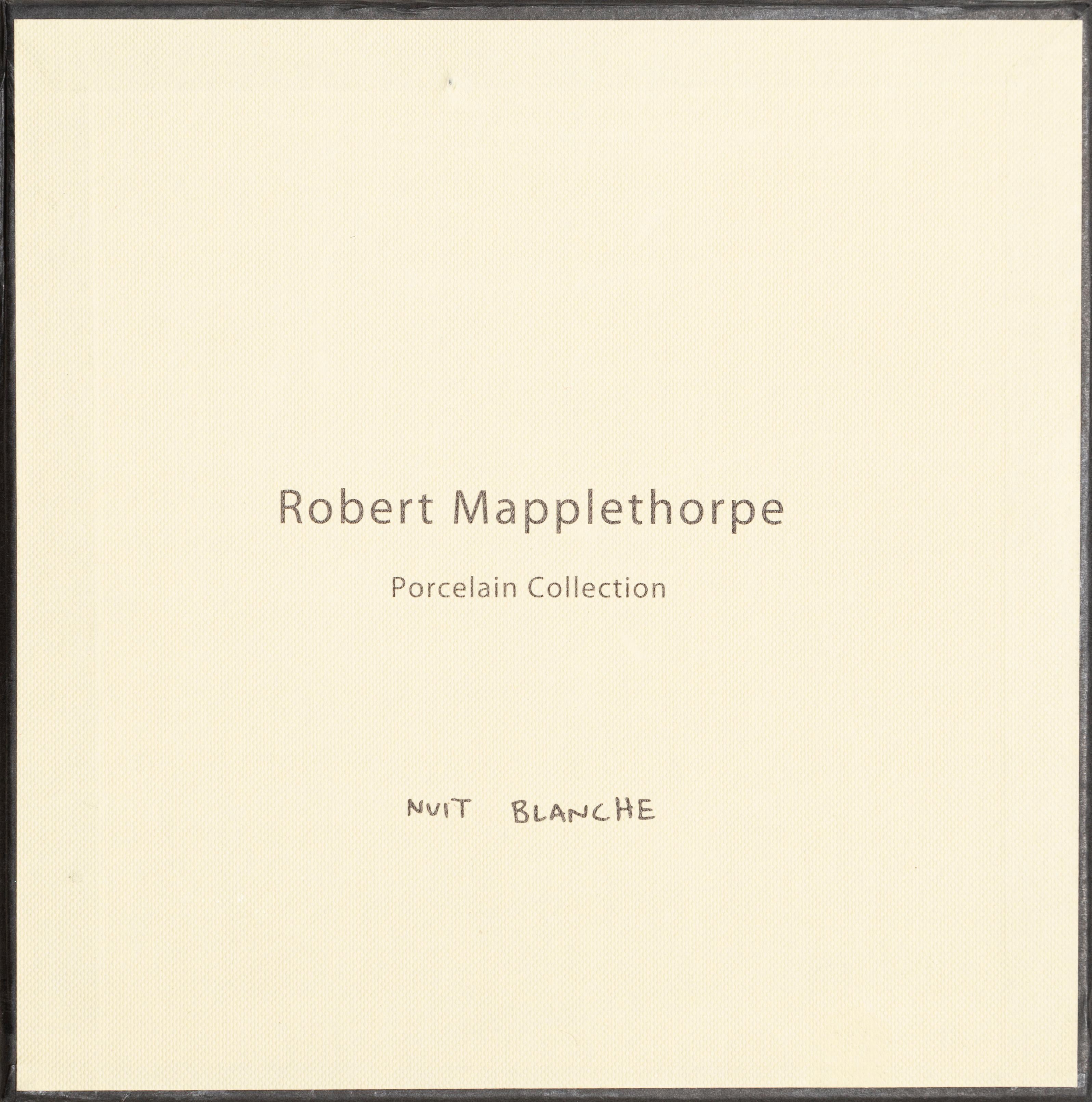 Robert Mapplethorpe, Paar Porzellanteller im Angebot 5