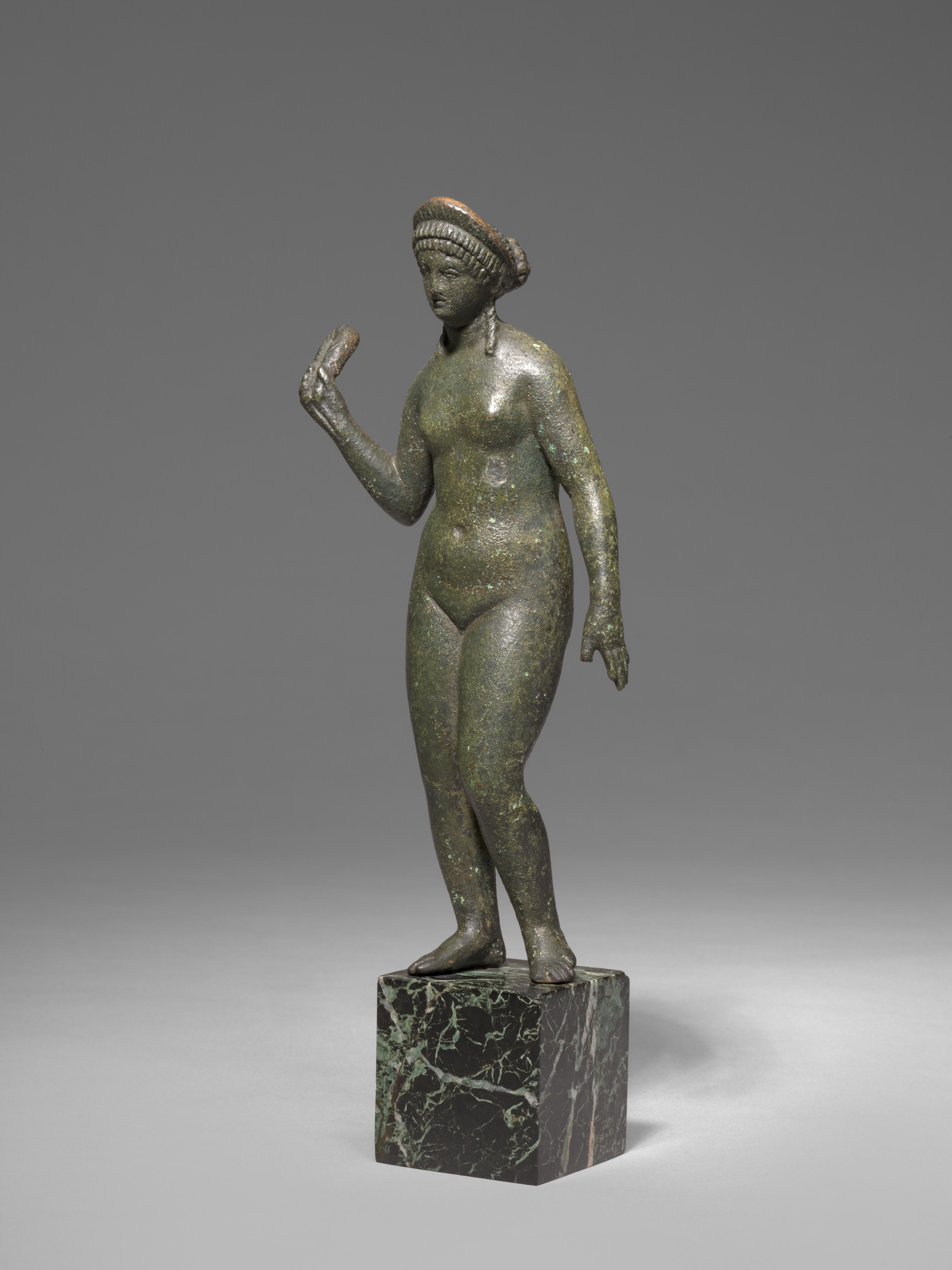 Roman Bronze Figure of Aphrodite, 2nd Century AD - Sculpture by Unknown