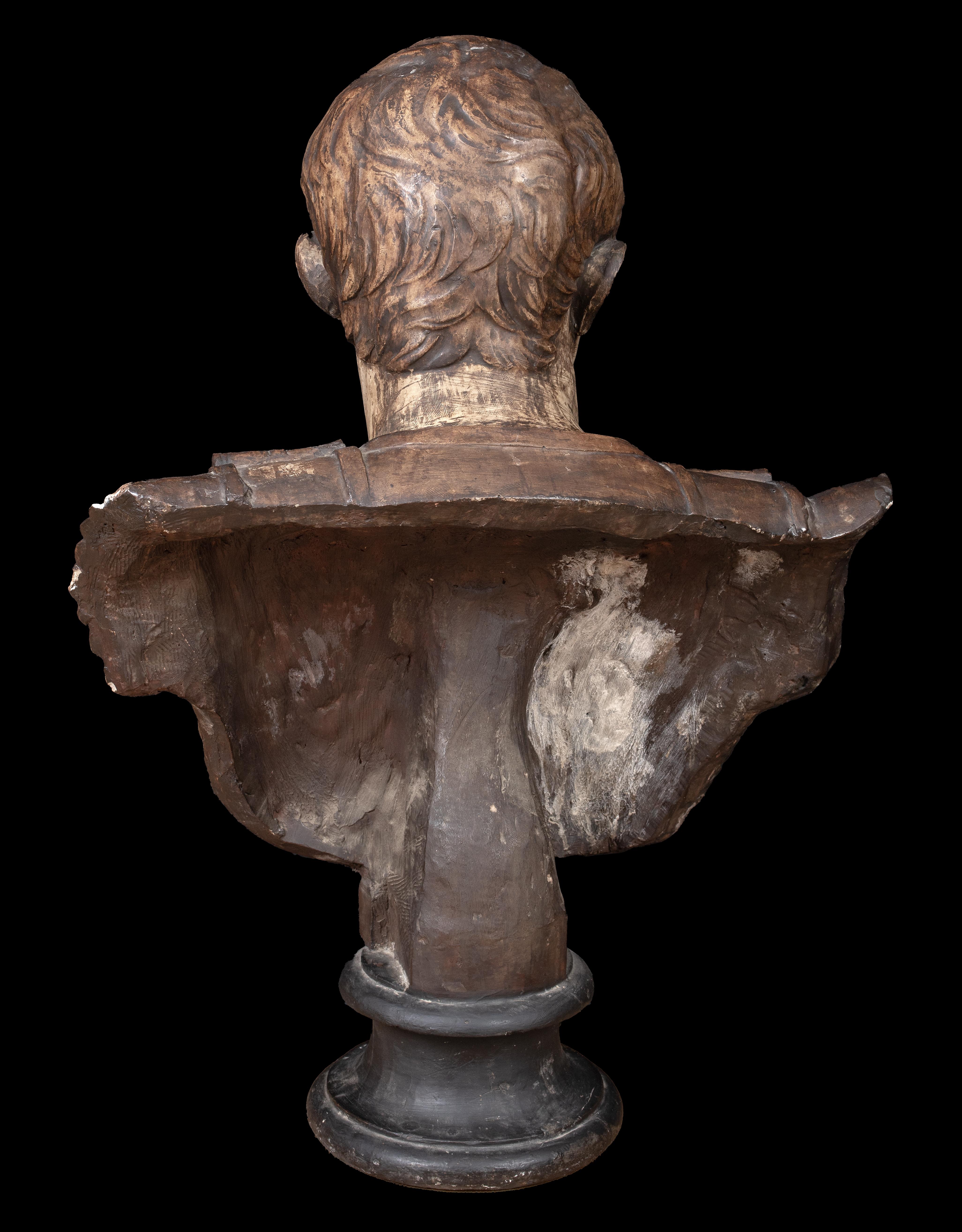 Roman Emperor Augustus Caesar (63 BC - 19 AD), 19th Century  Italian School - Renaissance Sculpture by Unknown