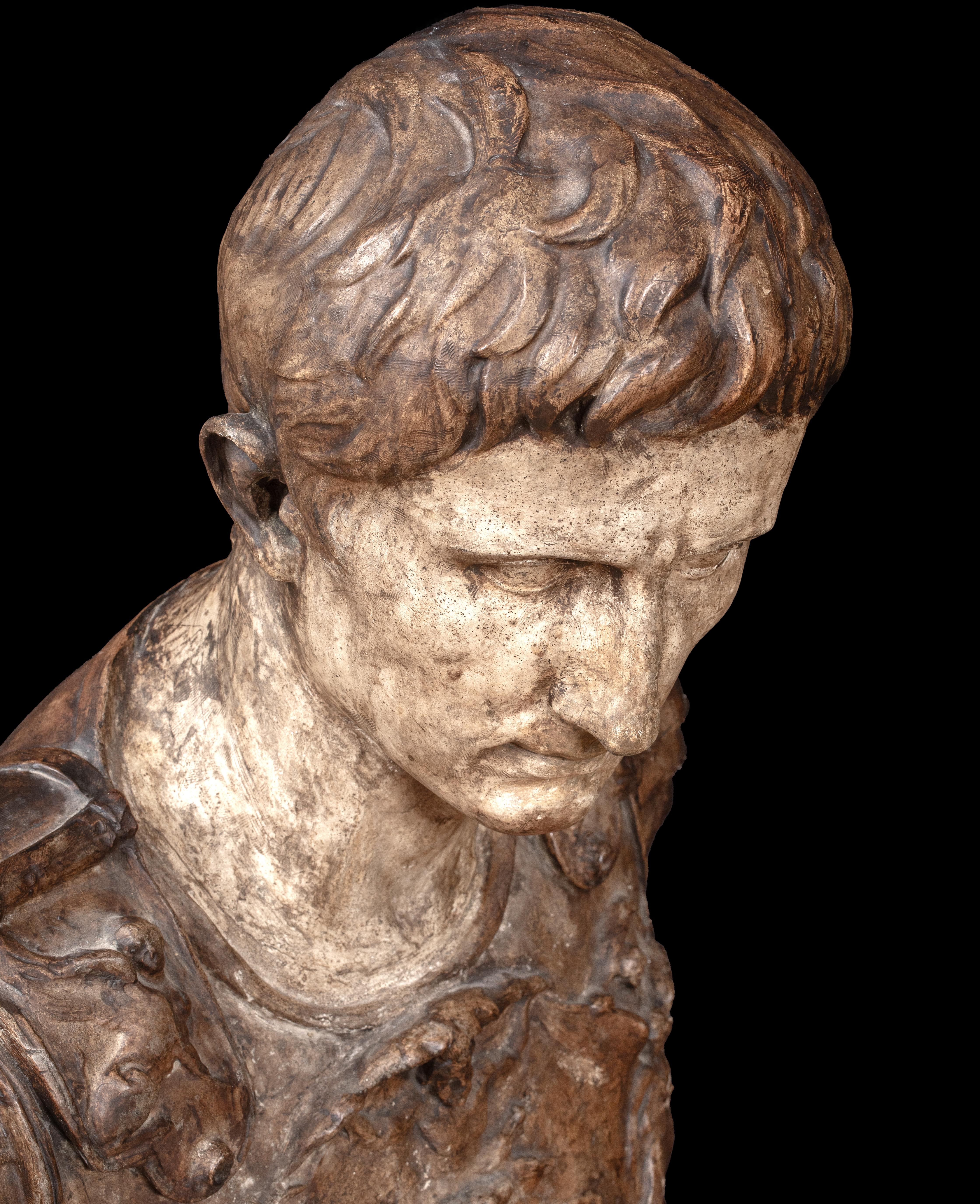 Roman Emperor Augustus Caesar (63 BC - 19 AD), 19th Century  Italian School For Sale 1