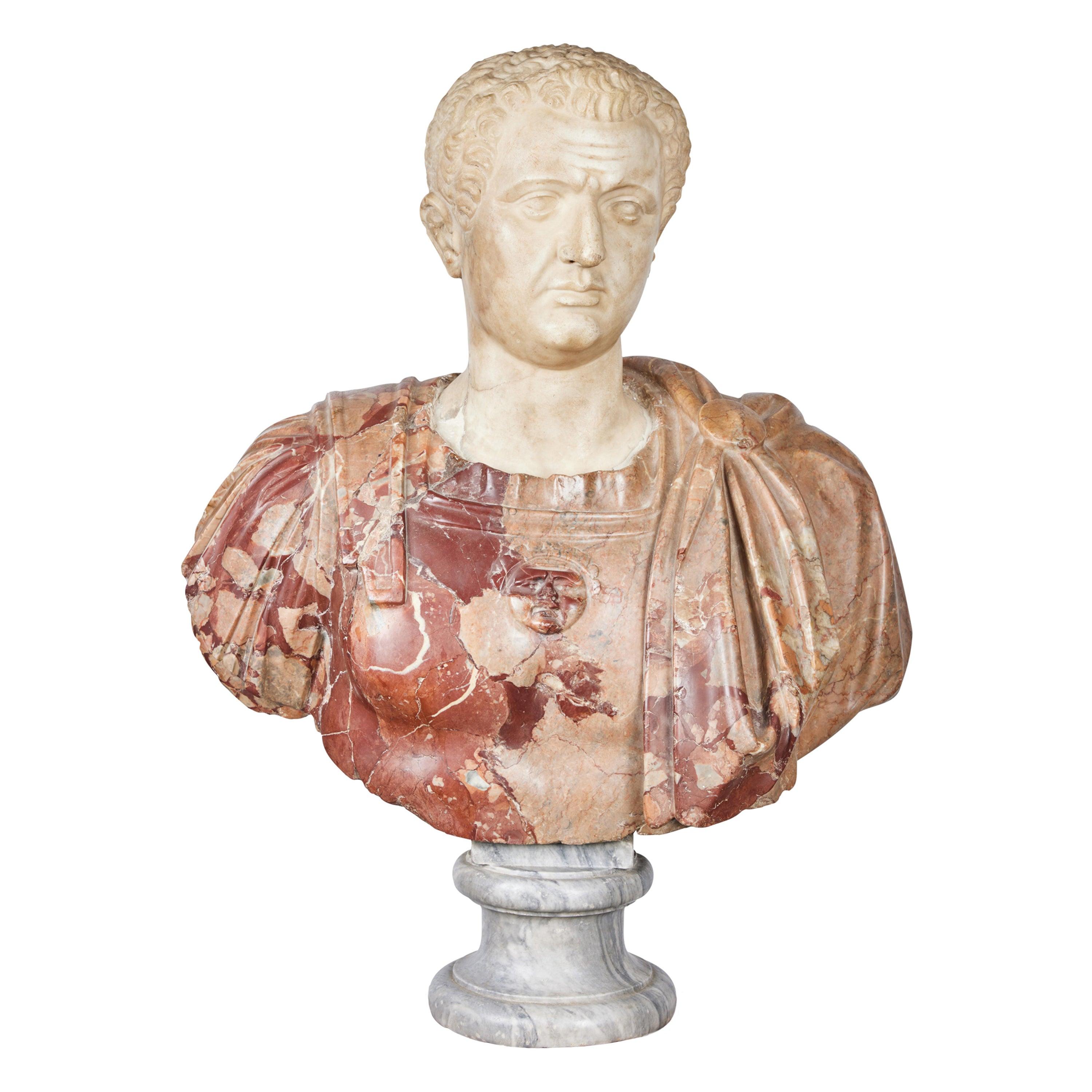 Roman Marble Bust - Sculpture by Unknown