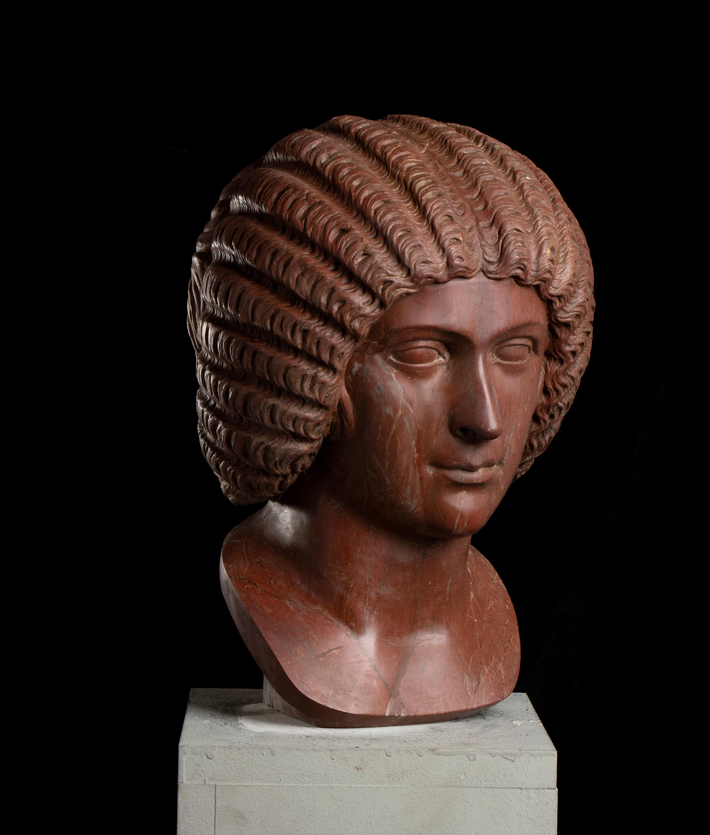 Sculpture antique de Rosso, portrait de l'impératrice romaine Giulia Domna italienne 7