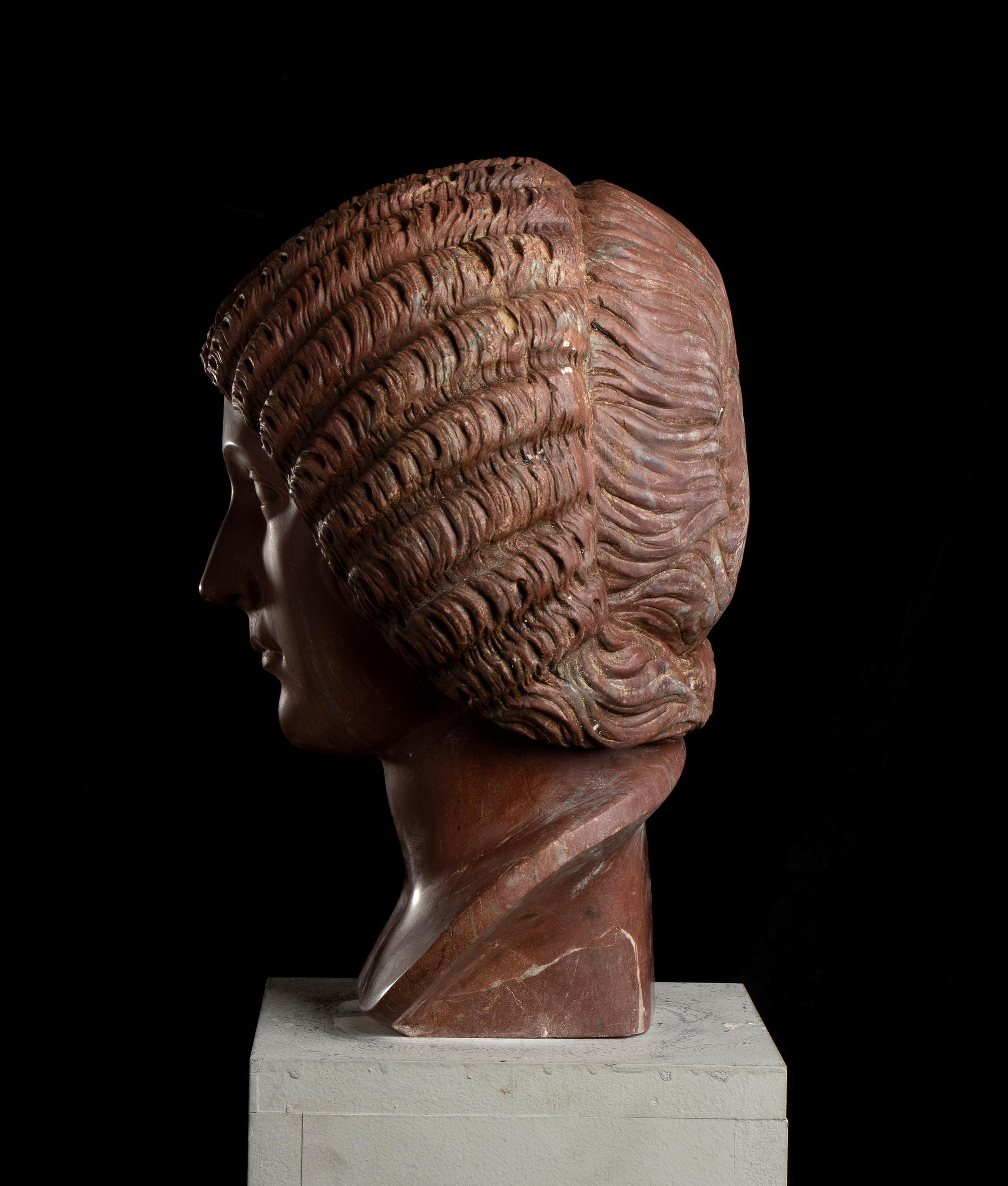 Sculpture antique de Rosso, portrait de l'impératrice romaine Giulia Domna italienne 1