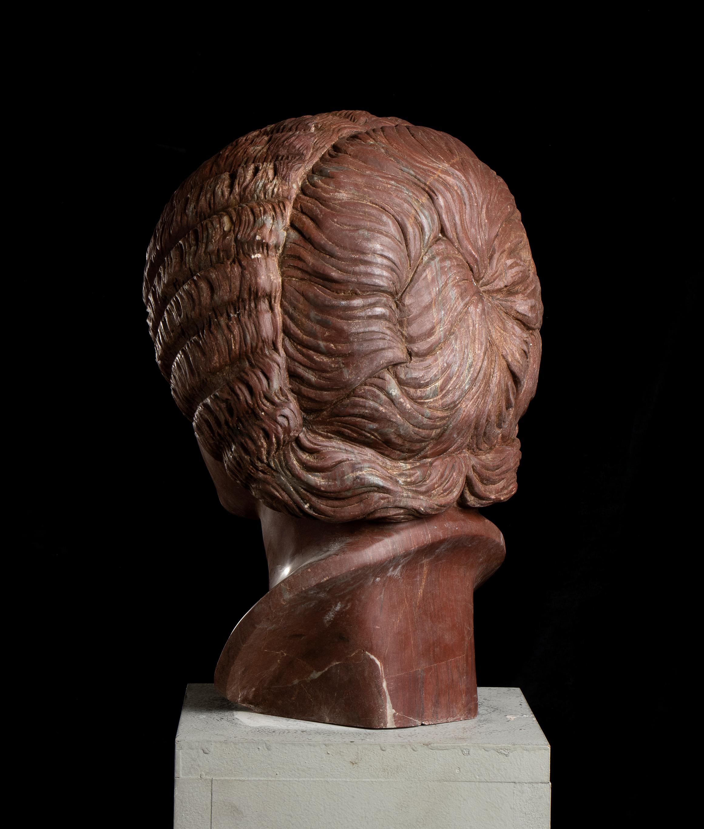 Sculpture antique de Rosso, portrait de l'impératrice romaine Giulia Domna italienne 2