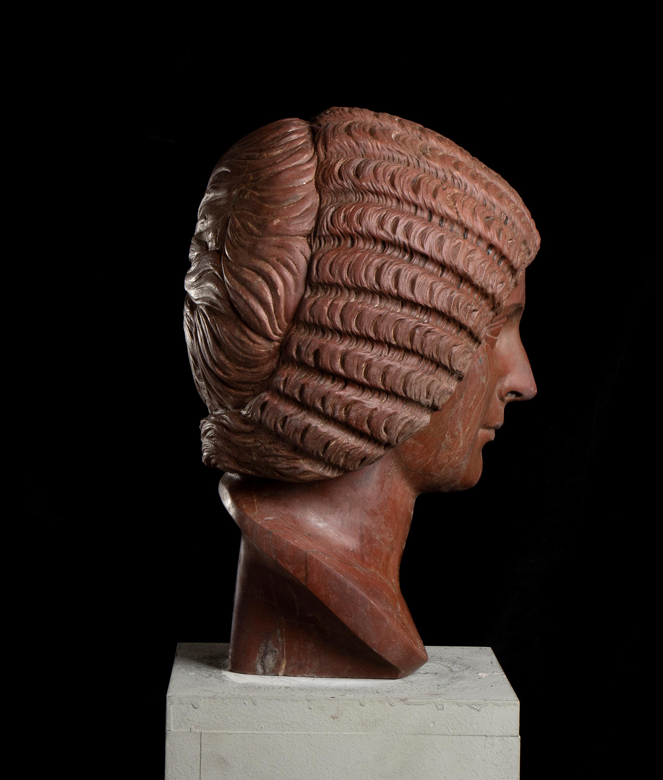 Sculpture antique de Rosso, portrait de l'impératrice romaine Giulia Domna italienne 5